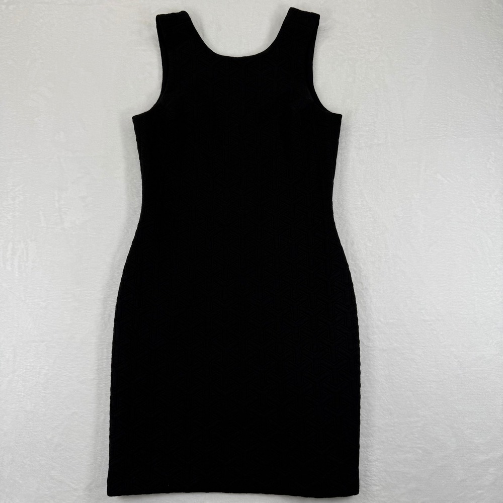 AMANDA UPRICHARD Black‎ Textured Sleeveless Sheath Dress Size M
